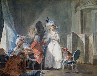 The Fashion Seller by Philibert Louis Debucourt